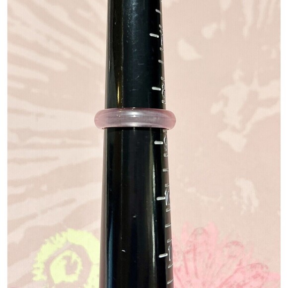 Translucent Pink Lucite Ring 8.75 Pinup Rockabilly Vintage - Picture 4 of 7